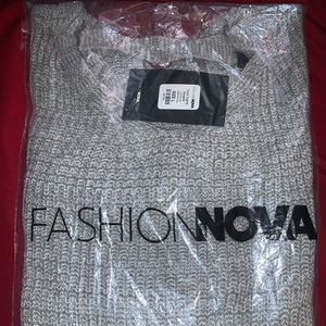 Grey Fashion Nova Sweater